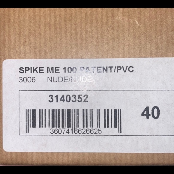 Authentic NWT Christian Louboutin Spike Me 100 Patent/PVC. - Picture 7 of 7